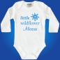 Preview: Baby-Body Little Wildflower MIT oder OHNE Wunschname