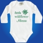 Preview: Baby-Body Little Wildflower MIT oder OHNE Wunschname