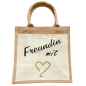 Preview: Jute Erwachsenen Tasche - Liebesbeweis mit Herz