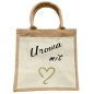 Preview: Jute Erwachsenen Tasche - Liebesbeweis mit Herz