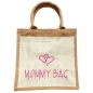 Preview: Jute Tasche Mommy Bag & Mini Bag - Mami & Kinder Handtasche