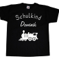 Preview: Kinder T-Shirt Schulkind Lokomotive