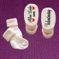 Preview: Babysocken mit Aufdruck Valentinstag