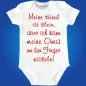 Preview: Witziger Baby Bodie mit Spruch zur Geburt