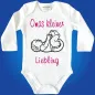 Preview: Baby-Body mit Aufdruck Omas kleiner Liebling