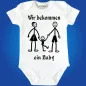 Preview: Baby-Body mit Druck Mama und Papa werden