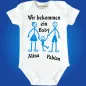Preview: Baby-Body mit Druck Familienzuwachs