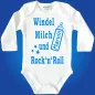 Preview: Baby-Body mit Aufdruck Rock 'n' Roll