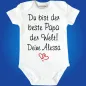 Preview: Baby-Body mit Aufdruck Bester Papa der Welt