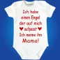 Preview: Baby-Body mit Spruch Engel Mama