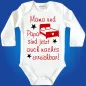Preview: Baby Bodysuit mit lustigem Spruch