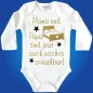 Preview: Babybody mit lustigem Spruch