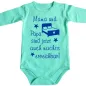 Preview: Bedruckter Baby‑Body mit lustigem Mama‑Papa‑Spruch