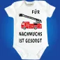 Preview: Baby-Body Feuerwehr Nachwuchs mit Feuerwehrauto