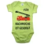 Preview: Baby-Body mit Feuerwehrauto Feuerwehr Nachwuchs