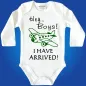 Preview: Baby-Body mit Flugzeug Flugbegleiterin