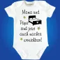 Preview: Lustiger Baby-Body Mama und Papa
