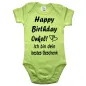 Preview: Baby-Body mit Aufdruck Happy Birthday