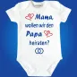 Preview: Baby-Body mit Druck Heiratsantrag