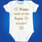 Preview: Baby-Body mit Druck Heiratsantrag