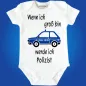Preview: Baby-Body mit Polizeiauto Poliziste