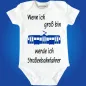 Preview: Baby-Body mit Straßenbahn Straßenbahnfahrer