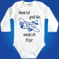 Preview: Baby-Body mit Flugzeug Pilot Pilotin
