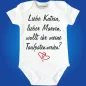 Preview: Baby-Body mit Spruch Taufpaten
