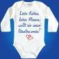 Preview: Baby Bodie mit Spruch Pateneltern