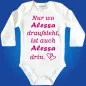 Preview: Baby bodysuit with a cute saying for the birth