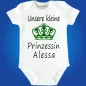 Preview: Baby-Body mit Druck Prinzessin