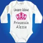 Preview: Baby-Body mit Druck Prinz und Prinzessin