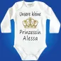Preview: Baby-Body mit Druck Prinzessin