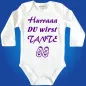 Preview: Baby-Body mit Druck - Du wirst Tante