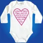Preview: Baby-Body mit Aufdruck zum Valentinstag