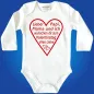 Preview: Baby-Body mit Druck zum Valentinstag
