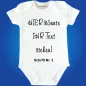 Preview: Baby-Body mit freier Textwahl - Personalisiert