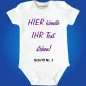 Preview: Baby-Body mit Wunschtext - Personalisiert