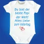 Preview: Baby-Body mit Druck zum Vatertag