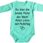 Preview: Baby-Body mit Aufdruck Muttertag
