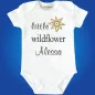 Preview: Baby Body mit Druck Wildflower