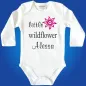 Preview: Baby Body mit Druck Wildflower