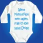 Preview: Baby-Body mit witzigem Spruch
