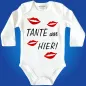 Preview: Baby-Body mit Druck Tante war hier