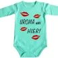 Preview: Baby-Body mit Druck Uroma war hier