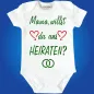 Preview: Baby-Body mit Spruch heiraten