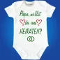 Preview: Babybody mit Spruch heiraten