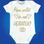 Preview: Baby Bodysuit with saying wedding marry