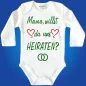 Preview: Baby-Body mit Spruch heiraten