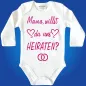 Preview: Baby-Body mit Hochzeitsantrag